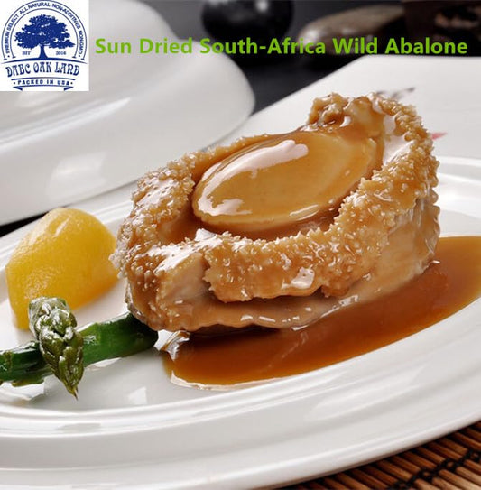 DABC OAK LAND Dried Abalone 1LB=453g/Box Baoyu from South Africa,Dried Seafood Jerky & Dried Meats 20~25pcs/LB Large