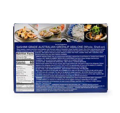 Premium All Natural Australian Shell-On Greenlip Frozen Abalone, SHIPPED EXPRESS MAIL in Insulated Cooler & Ice Packs for Guaranteed