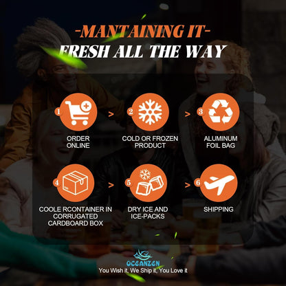 OCEANZEN Super Colossal Alaskan Red King Crab Legs | Wild-Caught | Fully Cooked (12 LBS)