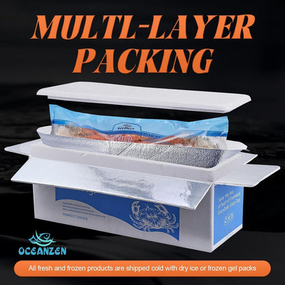 OCEANZEN Super Colossal Alaskan Red King Crab Legs | Wild-Caught | Fully Cooked (12 LBS)