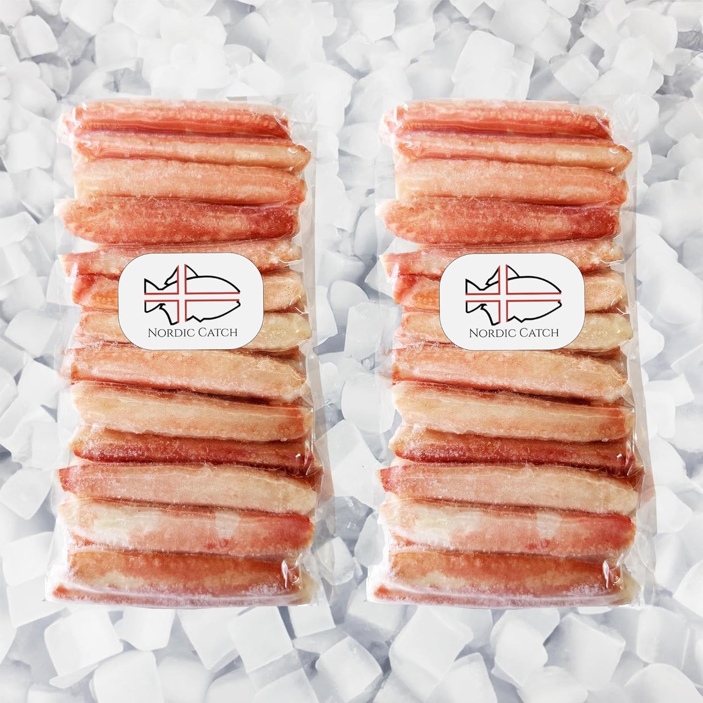 Nordic Catch Wild Arctic Snow Crab Meat, Crab Legs with No Shell for Easy Preparation, 100% Wild-Caught Premium Leg Meat - Fresh Caught, Cooked, & Individually Frozen Seafood At Sea - 2 Pack (32 oz)