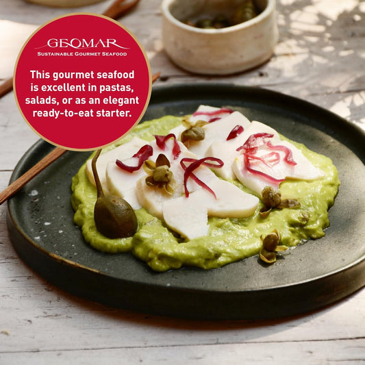 GEOMAR Locos (Chilean Abalone) in Brine - Hand Caught by Divers - Nutritious Seafood Delicacy - High in Protein and Ready-to-Eat - 3 Pieces per Can (15 oz) 3 Pack