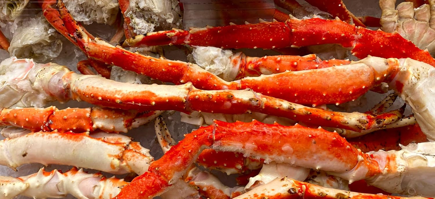 Alaskan Gigantic King Crab Legs | Jumbo Wild-Caught | Sweet, Succulent Crab Meat | 10 lb Box | Premium Frozen Seafood